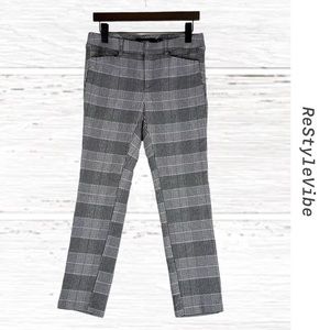 TORRID Women’s Size 10R Pant Plaid Stretch Ankle Fit Skinny Straight Style Ponte